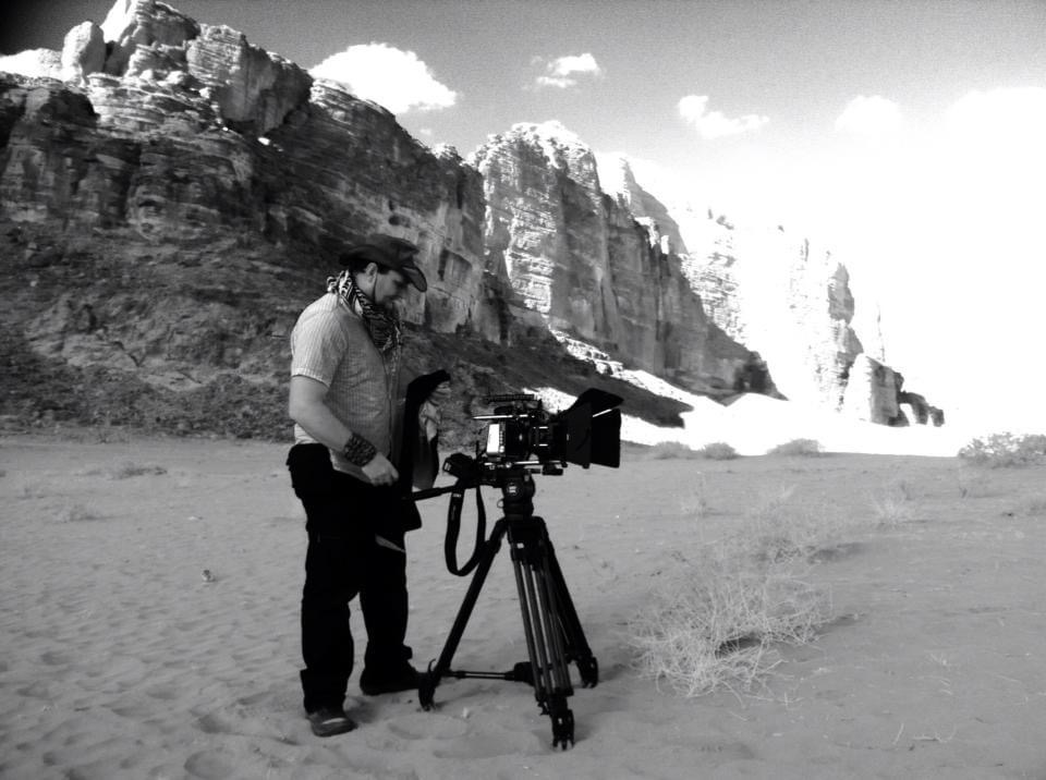 Filming in Wadi Rum Jordan